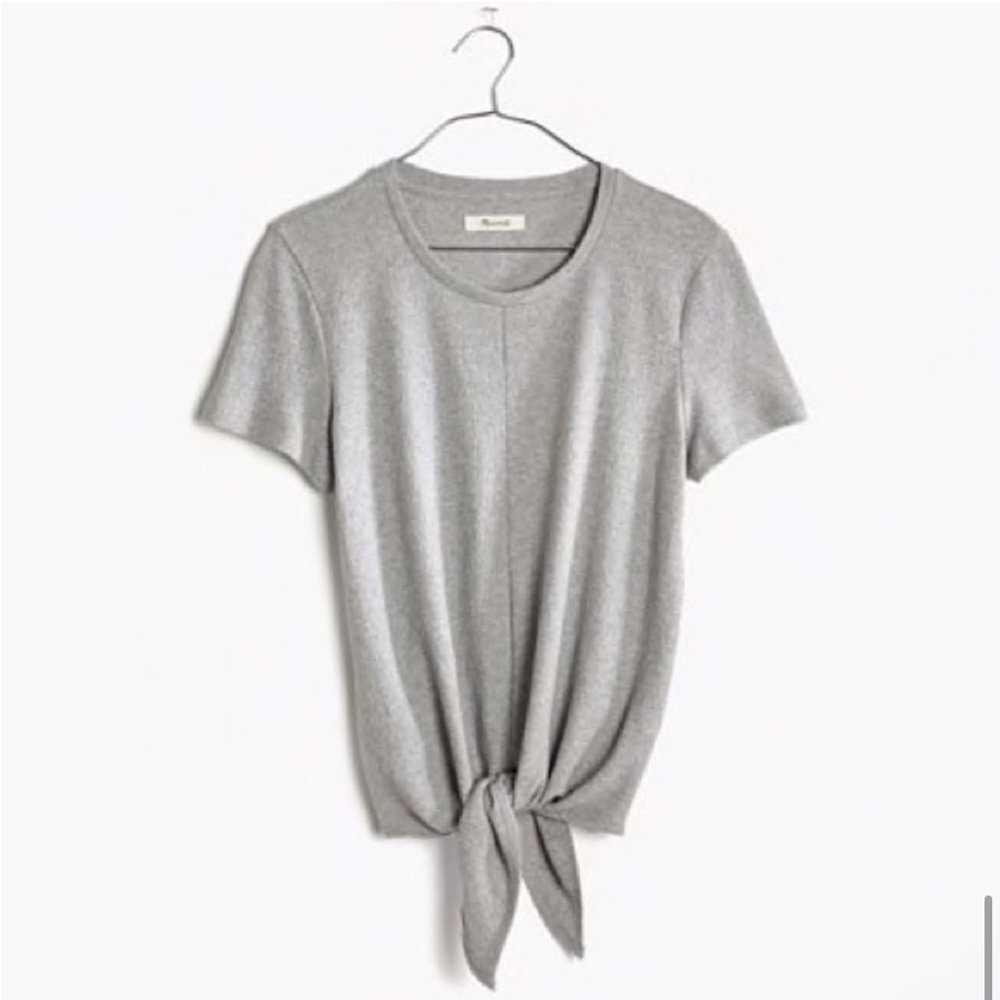 Madewell Grey Tie T-Shirt